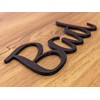 Bathroom Door Sign, Toilet, Guest Toilet Sign, Black, German Text