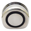 Takagi Stainless Steel D-Shaped Washtub with Rubber Drain Hole, Silver