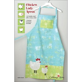 Cabbage Rose "Chicken Lady Apron" Sewing Pattern