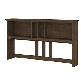Bush Furniture Salinas Hutch for L Shaped Desk, 60W, Ash Brown