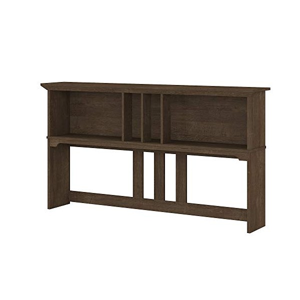 Bush Furniture Salinas Hutch for L Shaped Desk, 60W, Ash