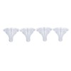 4pcs Infant Bottle Nipples Bust Feeling Replacement Silicone Nipple Round