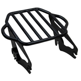 NOVALLA Detachable Stealth Luggage Rack Compatible for Harley Touring Street Glide Road King Electra Glide 2009-later (King Size-Black)