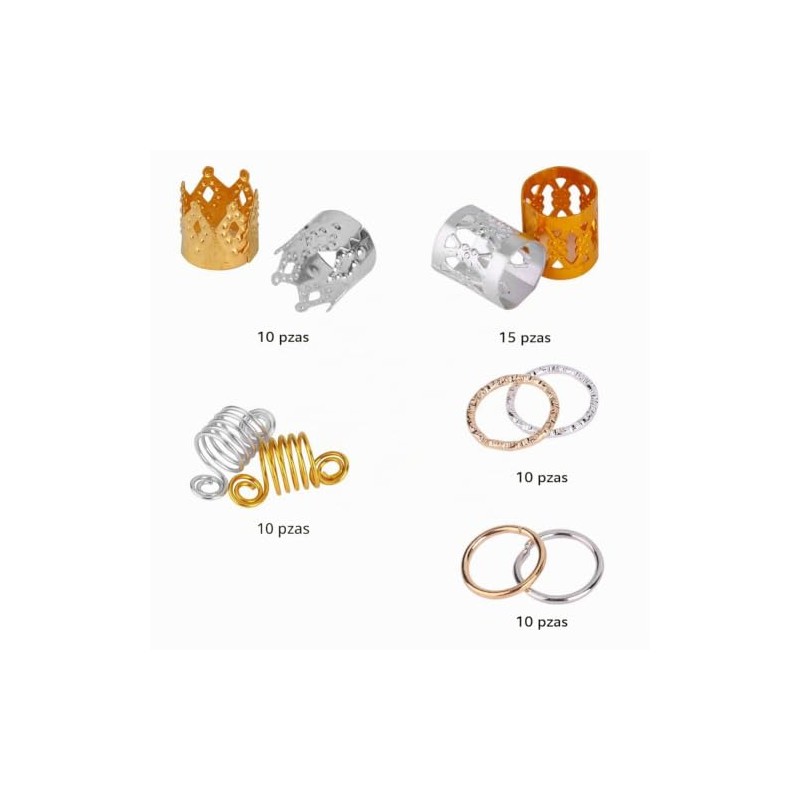 Anillos Para Trenzas para el Cabello Anillo, Anillos de JoyeríA