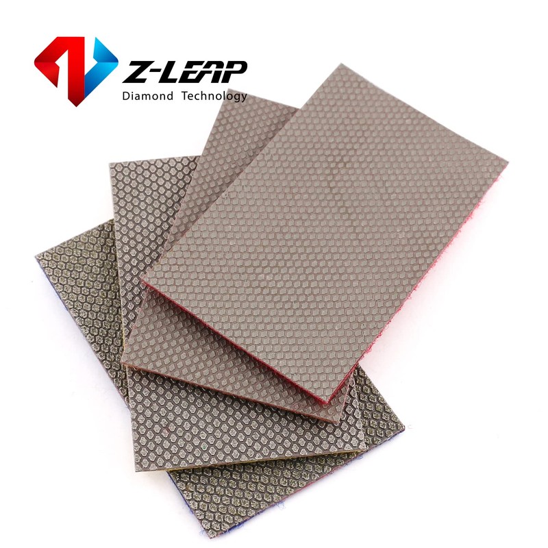 Z-LEAP Diamond Paper Sheet Electroplated Sandpaper Hook and Loop Nylon