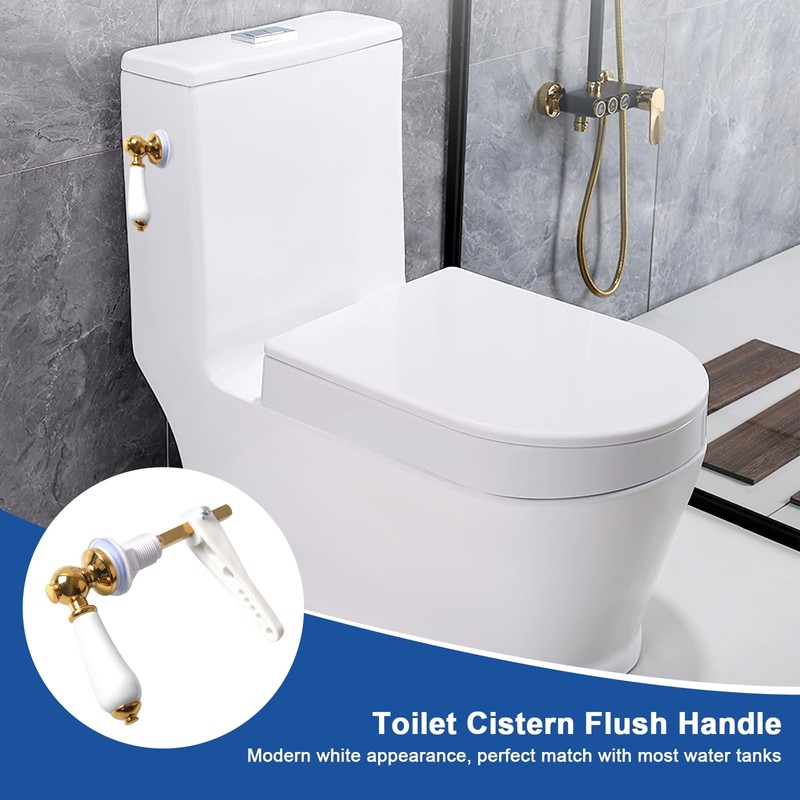 ProChosen Ceramic Toilet Flush Handle, Toilet Flush Handle Replacement Universal