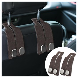JEYODA Easy to Install Car Hooks, Headrest, 2 Seat Hooks, Strong Load Capacity, Both Front and Back of Seats, Shopping Bag, Business Backpack, Prevents Falls, Convenient Goods, Car Accessories, Car
