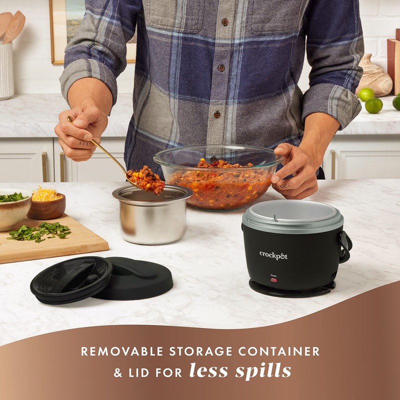 Crock-Pot Lonchera eléctrica, calentador de alimentos portátil para llevar, 20