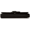 Damara Women's Satin Pleated Flower Front Evening Bag Clutch Handbag