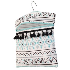 Beldray COMBO-8785A Peg Bag & Pegs – with Hanger, Hang on Washing Line, Laundry Pegs Organisation, Clothespin Sack on Clothesline, with 24 Rust & Moisture Resistant Clothespins, Blue