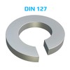 Spring Washers M4 Split Ring, Galvanised Steel Helix Lock Washer