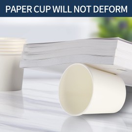 [100 Count - 3 oz] Small Paper Cups, Mouthwash Cups Bathroom Cups Mini Cups Small Disposable Cups