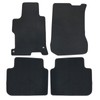 SecosAutoparts Replacement Black Velour Front & Rear Floor Mats Carpet