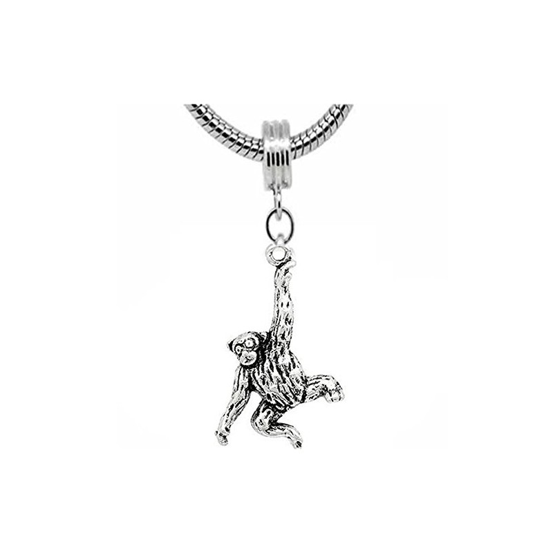 Sexy Sparkles Monkey Bead Charm Dangle for snake Chain charm