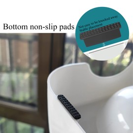 Cat Food Bowl, Cat Food and Water Bowl Set, Automatic Gravity Water Outlet Design, Dry and Wet Separation, Anti Vomitting, Whisker Fatigue, Removable for Cleaning (Pink)