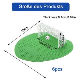 CUEMOON Pack of 6 Urinal Sieves with Fragrance, Splash Guard and Odour Protection, Urinal Insert for Urinal Strainer for Bathroom Office Stadiums Hotels Schools