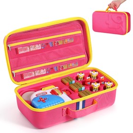 Hard Travel Case Compatible with Little Tikes for Story Dream Machine Books Starter Set, Protective Hard Case Container for Storytime Audio Play Real for Littles Character Collection (Pink)