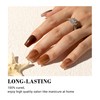 MelodySusie Semi Cured Gel Nail Strips (Brown Shading)- Works with