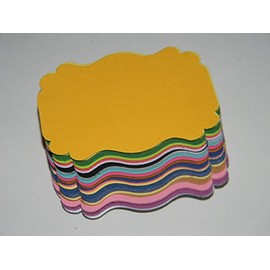 100 mixed colors bracket journal tags gift tags scrapbooking party supplies