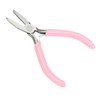 5pcs Mini Pink 4in Metal Pliers Set Kit Cutter Handwork