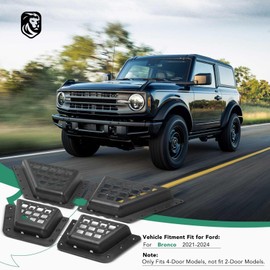 YHTAUTO Door Storage Pockets Fit for Ford Bronco 2021-2024 4-Door, ABS Side Door Storage Organizer Insert Box Expansion Interior Accessories 4 Pcs