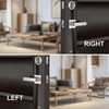 Brightify Satin Nickel Front Door Handle, Satin Nickel Door Handle