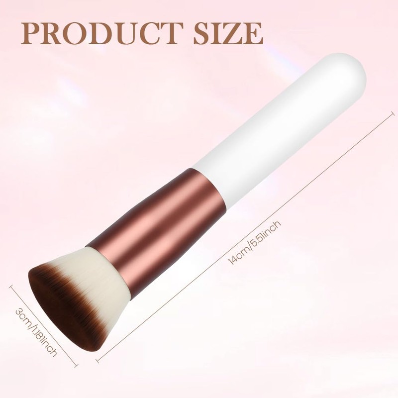 AUAUY Foundation Makeup Brush, High-Density Flat Top Kabuki Makeup Brush,
