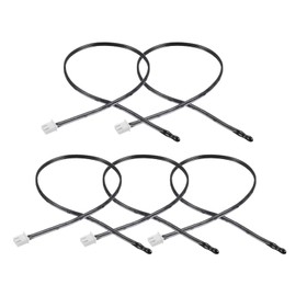 Rebower NTC Thermistor Probe 10K 40cm Waterproof Epoxy Temperature Sensor Probe for Digital Temperature Transmitter, 5pcs