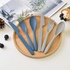 8 Sets Knives Spoons and Forks, Thickened Design Wheat Straw