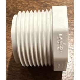 Lasco Pipe  Schedule 40 1 in. MIPT x 1 in. Dia. MPT  PVC  Threaded Plug 1”