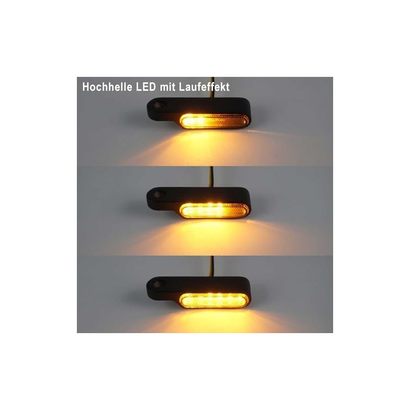 evermotor Pack of 2 12 V Mini 6 LED Universal