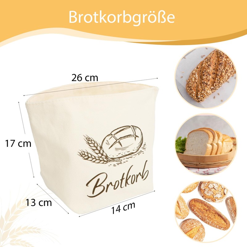 MEJOSER Bread Basket Fabric Modern Housewarming Gifts Home Bread Basket