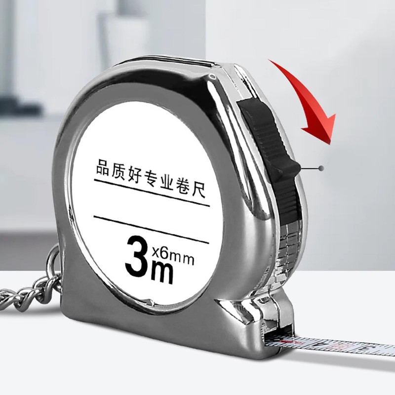 Mini Steel Tape Measure Keychain, Portable Clear Scale Measuring Tool