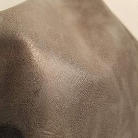 NAT Leathers,Dark Gray Soft Faux Vegan Leather PU {Peta Approved Vegan},1 yard (36 inch lengthx54 inch wide) cut by the yard, Synthetic Pleather 0.8 mm lambtouch Smooth Nappa Upholstery,36"X54"
