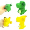 2Pcs Popping Out it Eyes Squishy Squeeze Toy,Funny Dinosaur Pinch