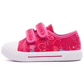 Nordan 910250 Comfortable and Non-Slip Children's Textile Shoes for Walks, Nursery and Home, Fuchsia 3199