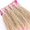 FRELYN Kinky Curly Synthetic Hair Weave 4 Bundles 18 18