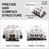 kksurty 3 Way Power Distribution Block Car Audio Splitter 0/2/4