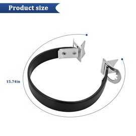 Mandark Car Battery Carrier Strap, Heavy Duty Vehicle Battery Side Lift Belt, Automotive Power Mounting Bracket Lifter Handle Accessories, Universal for SUV Automobile Truck (Black)