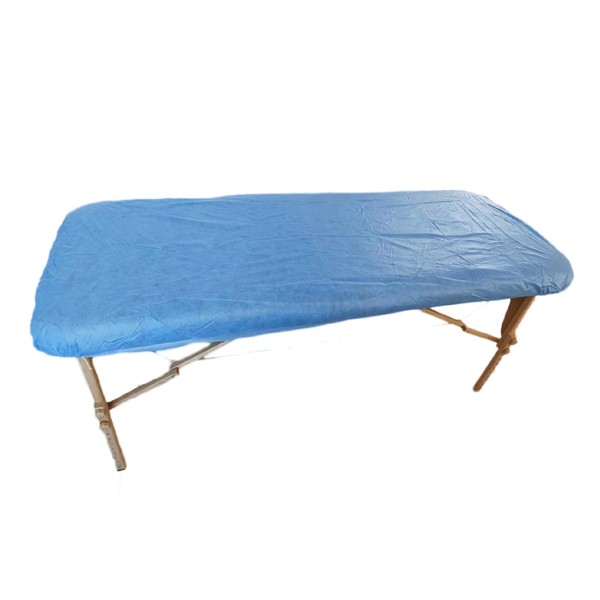 ZMDREAM - Juego de 20 fundas de cama de masaje desechables de 82 x 35 pulgadas, color blanco (azul, 1 unidad)