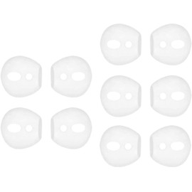 Rayker Fit in Case Eartips Replacement for Airpods, Anti-Slip Fit in Charging Case Earbuds Silicone Covers for Airpods 1, 5 Pairs, White