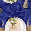 Santaben Royal Blue Cheese Cloth Table 120 Inch Soft Rustic