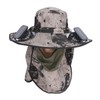 Wide Brim Solar Fan Hat Outdoor Fishing Sunscreen Quick Drying