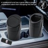 NINEFOX 2 Pack Car Trash Can with Lid,Car Garbage Can