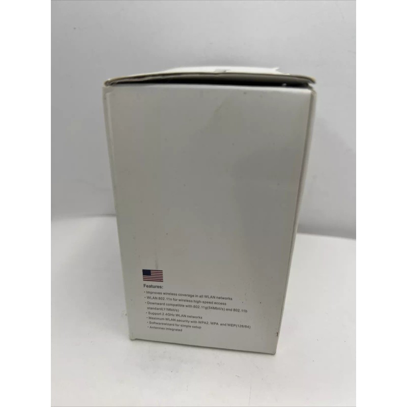 AMPED WIFI Wireless Repeater Range Extender Booster + RJ-45 Cable