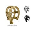 Tack Room Studio Brass Horseshoe Bridle Rack- Brass Finish