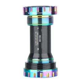 Bike Bottom Bracket Aluminum Alloy Resin Rust Prevention Long Durability for Mountain Road Bikes HASSNS M68 Threaded Dazzle Standard
