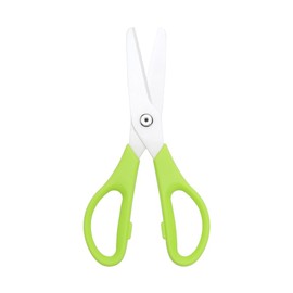Ceramic Kitchen Scissors 8" Ceramic Blade Scissors White Sharp Blade with Green ABS Handle Cooking Shears for Office School Crafting Kitchen (Green)