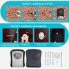 Jsdoin Key Safe Wall Mounted 4-Position Combination Key Lock Box