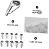 BIUDECO 80pcs Fishing Rod Guide Rings Rod Tips Repair Kit